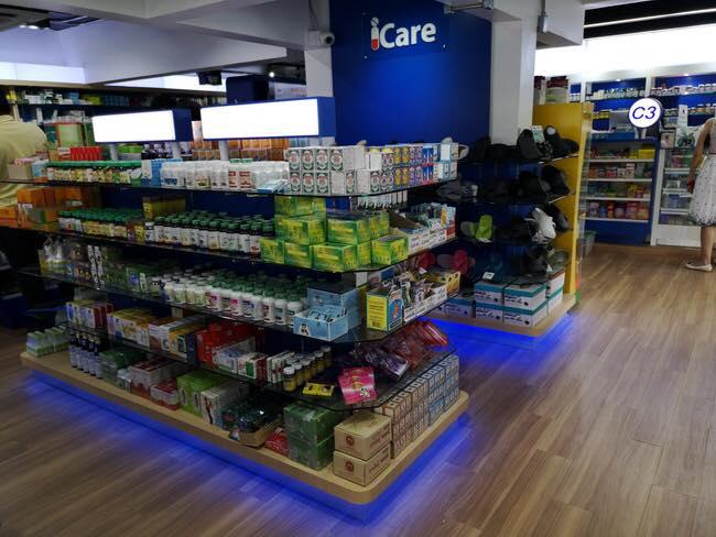 มุมขายเฮฟฟีก้าใน ร้าน iCare