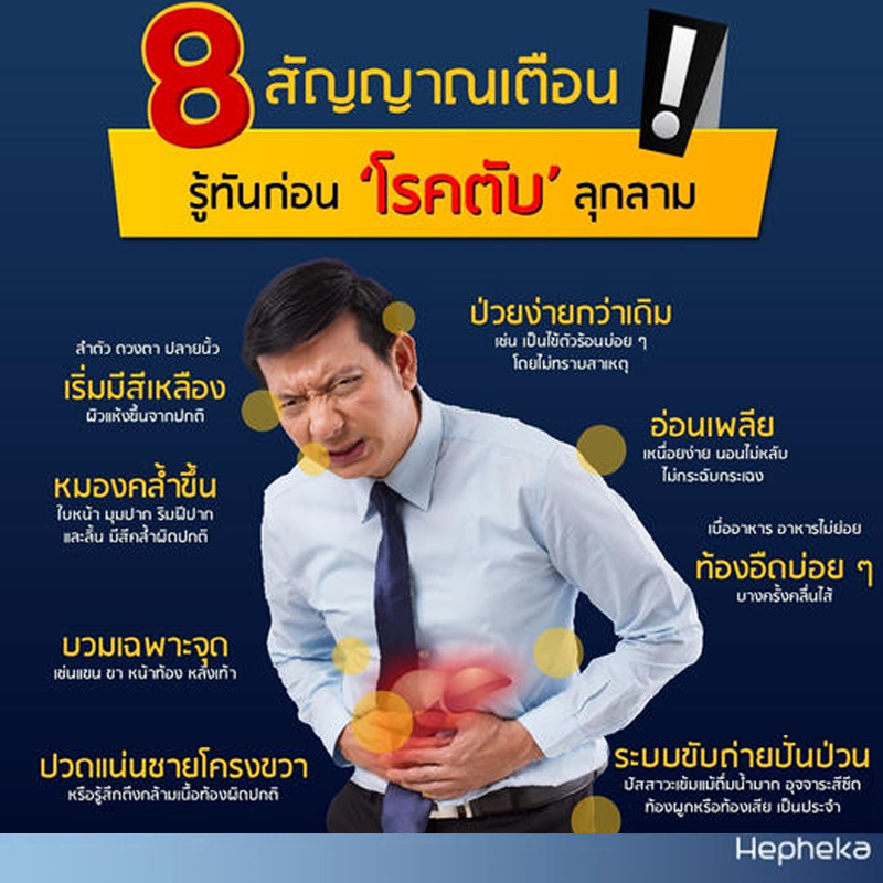8 สัญญาณเตือนโรค รู้ทันก่อน โรคตับ ลุกลาม