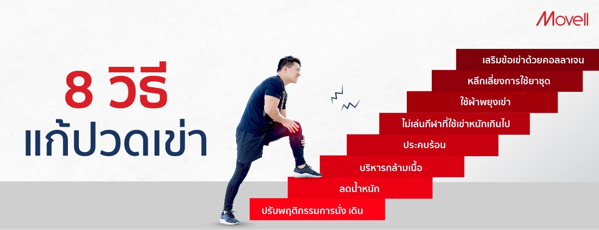 วิธีแก้ปวดเข่า
