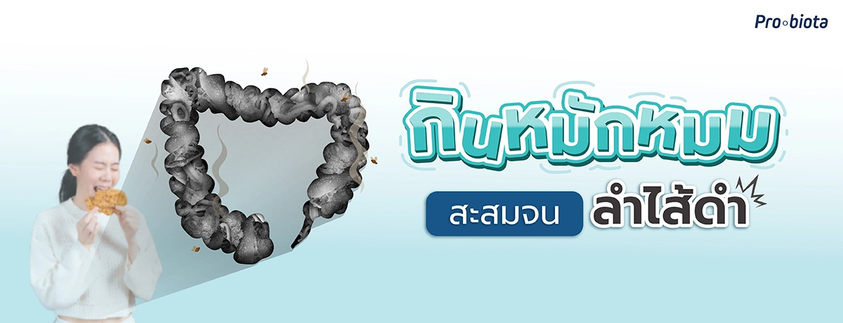 กินหมักหมม สะสมจนลำไส้ดำ