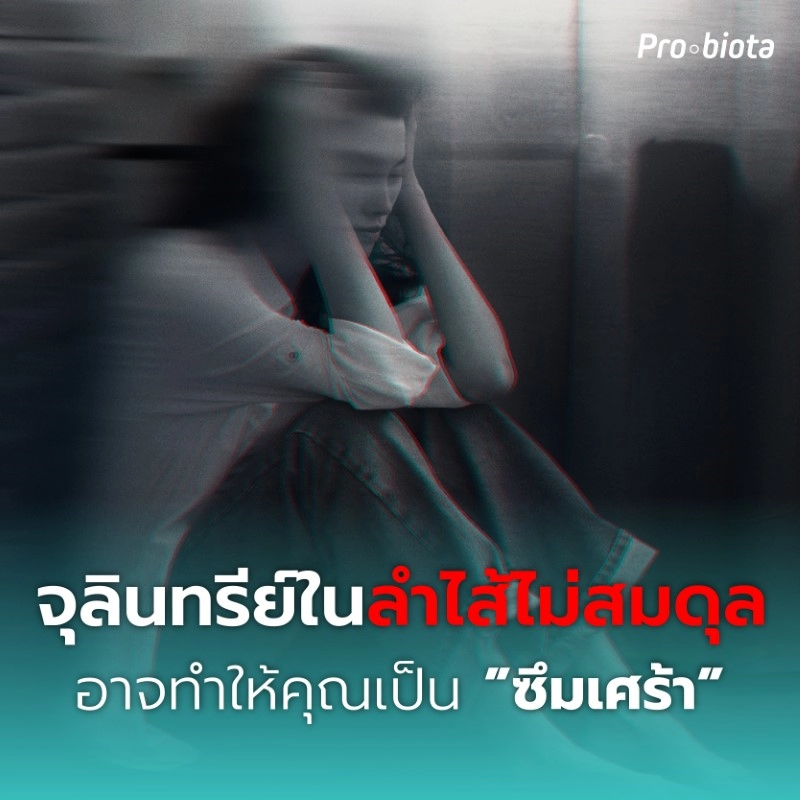 2023 180 จุลินทรีย์ในลำไส้ไม่สมดุล อาจทำให้คุณเป็นซึมเศร้า TN
