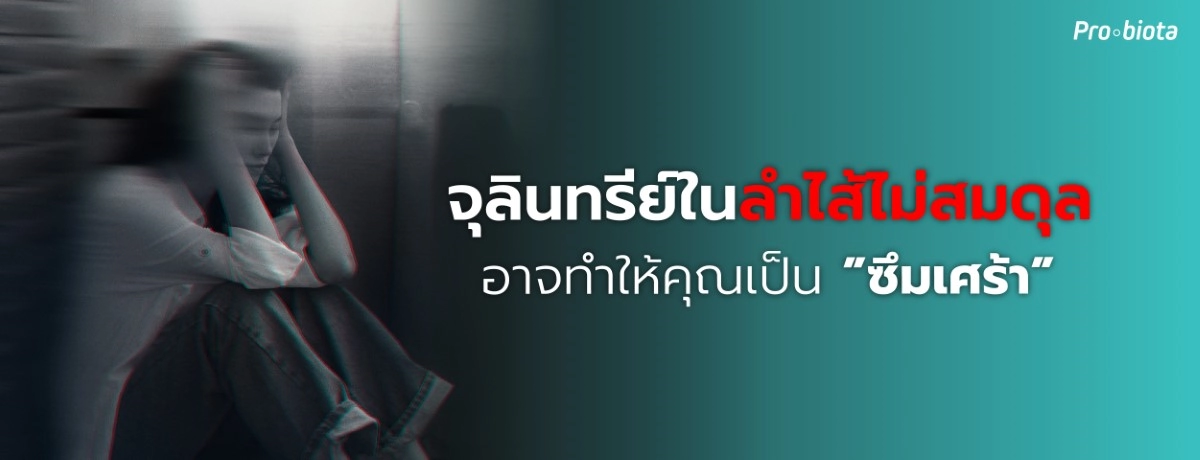 จุลินทรีย์ในลำไส้ไม่สมดุล อาจทำให้คุณเป็นซึมเศร้า